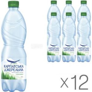 Карпатська Джерельна , 0,5 л, 12 шт.,слабогазована